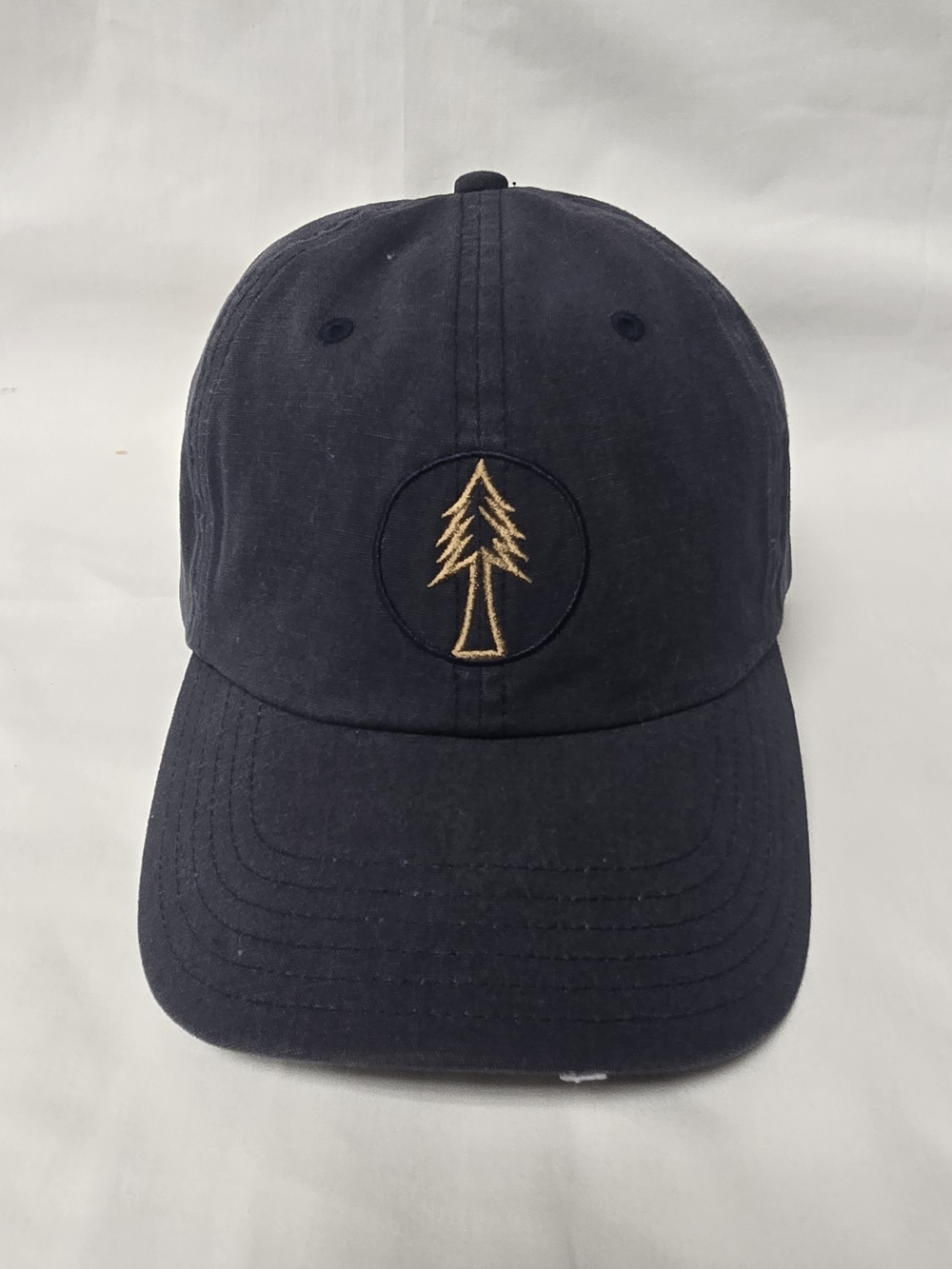 Pistil Navy Hat with Tree Embroidery